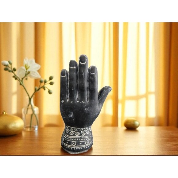 Mystical Witchy Palmistry Hand Statue Palm Reading Boho Psychic Decor 5" - Picture 11 of 11